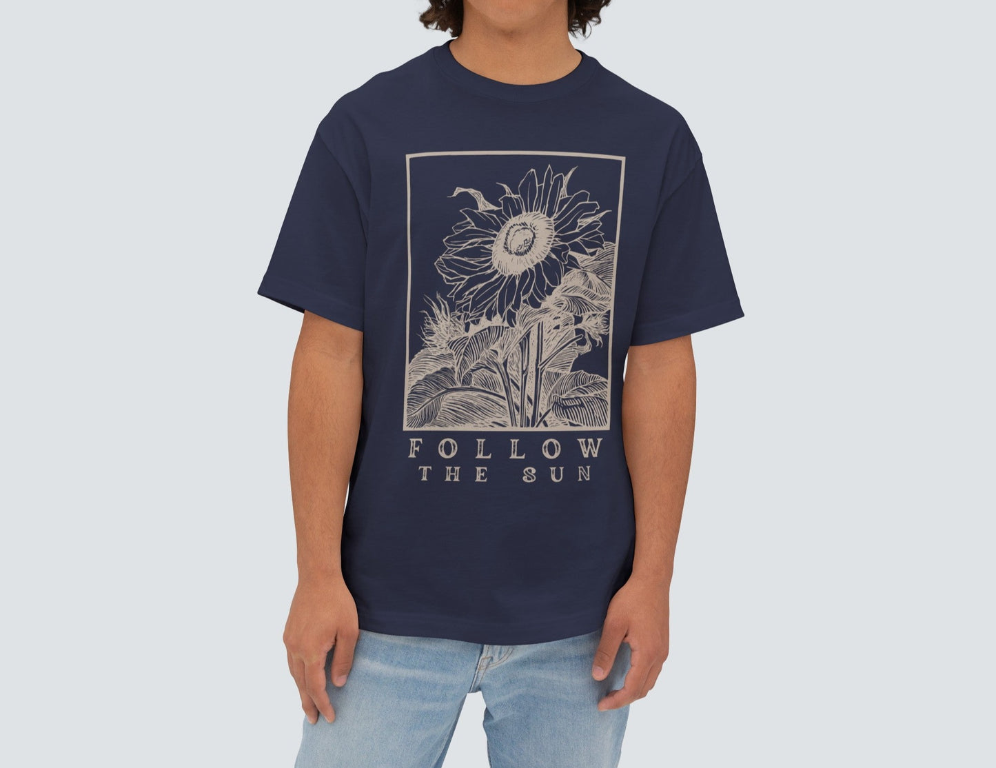 Follow The Sun Unisex Oversized T Shirt