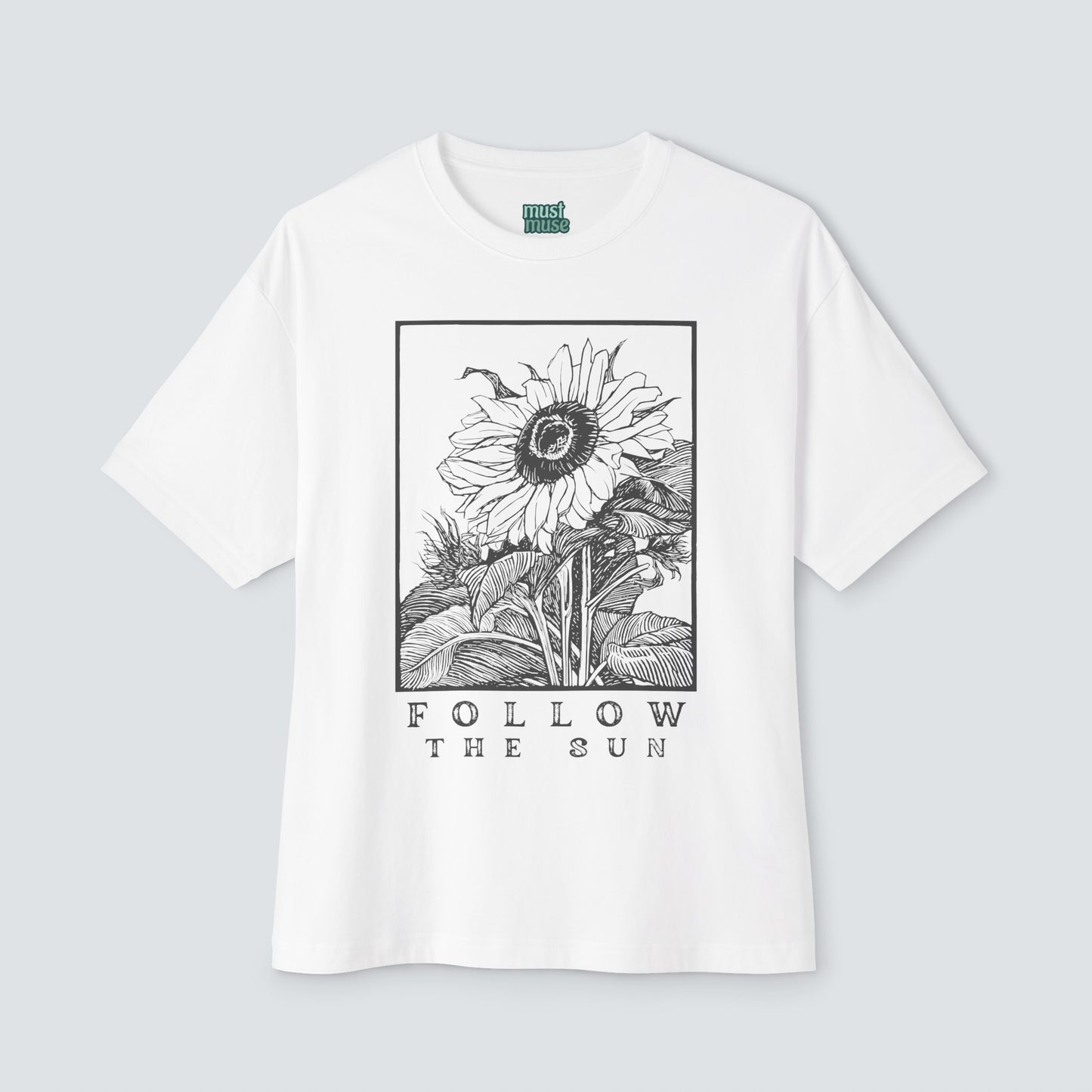 Follow The Sun Unisex Oversized T Shirt