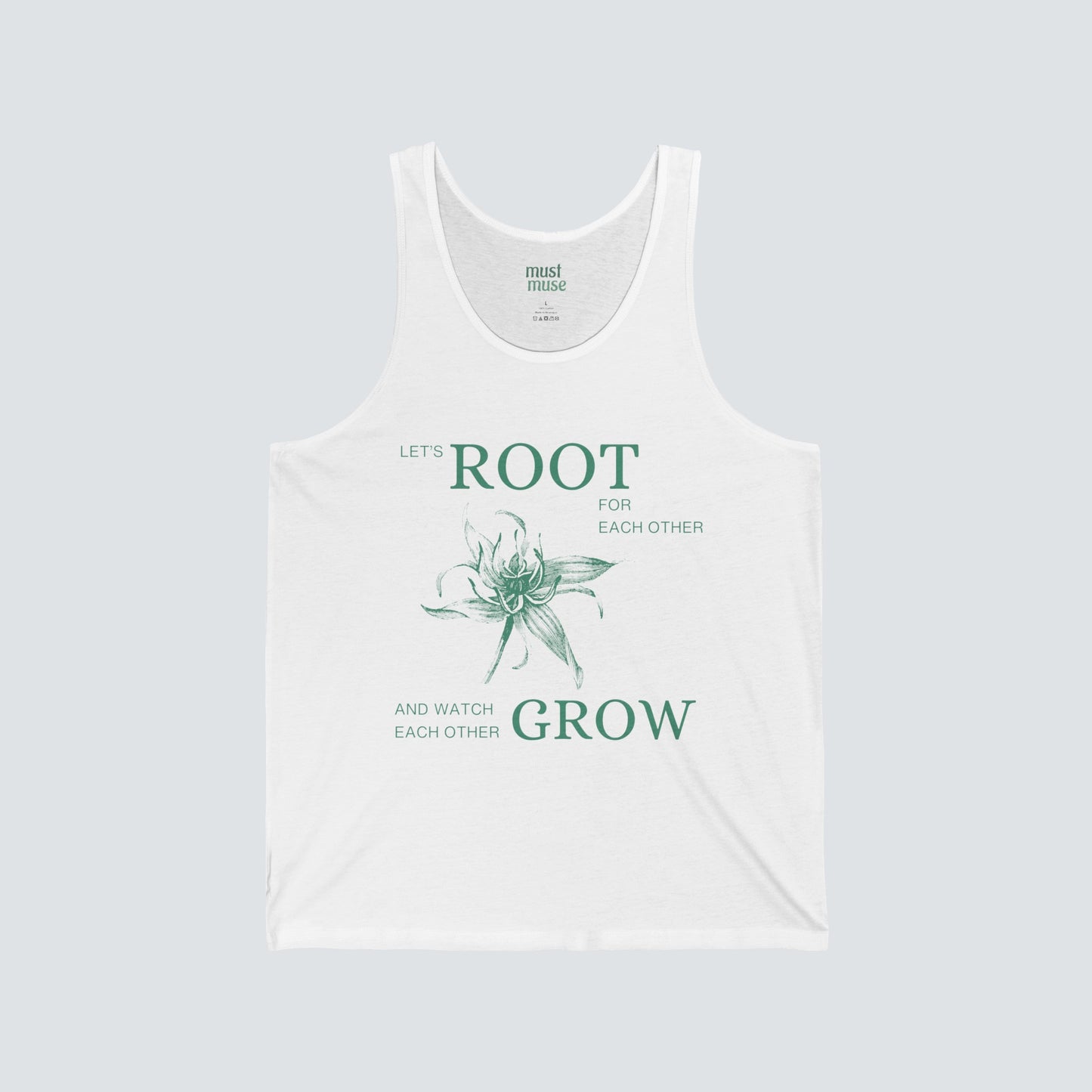 Let's Root for Each Other Unisex Tank Top