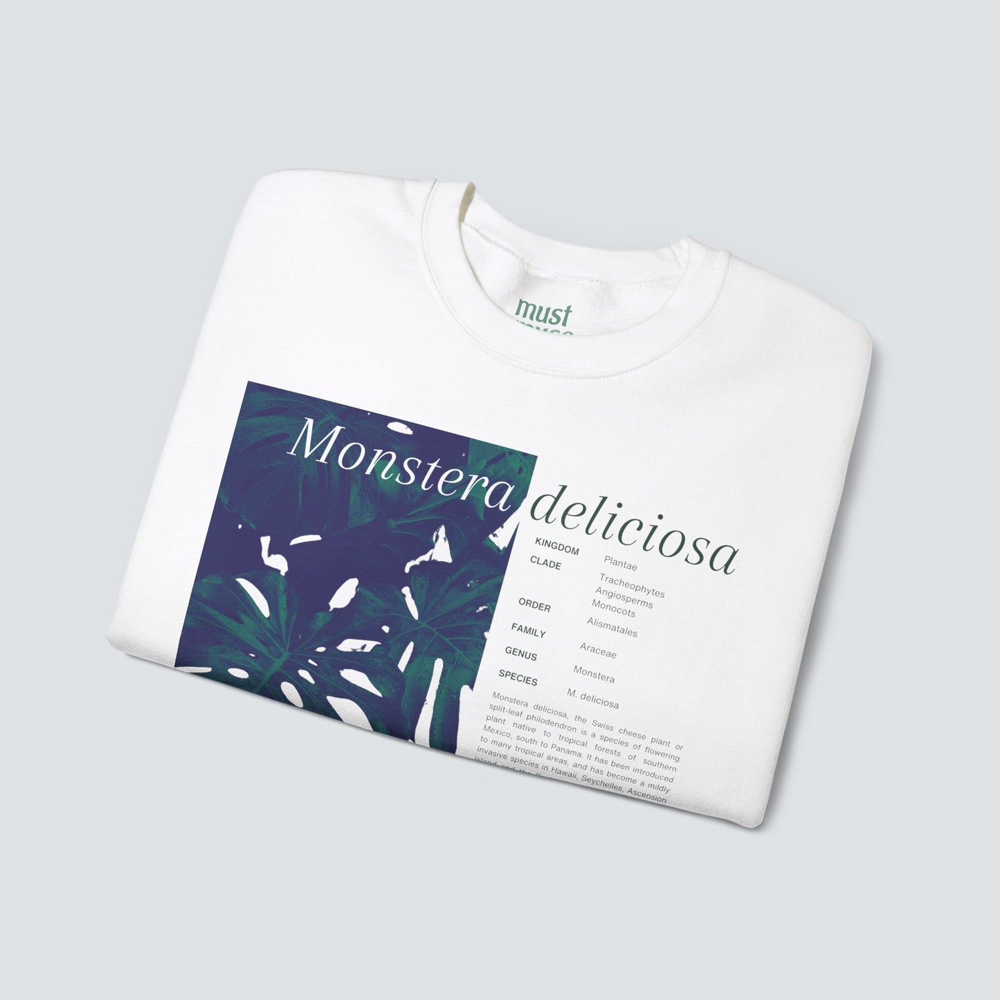 Monstera Deliciosa Unisex Crewneck Sweatshirt