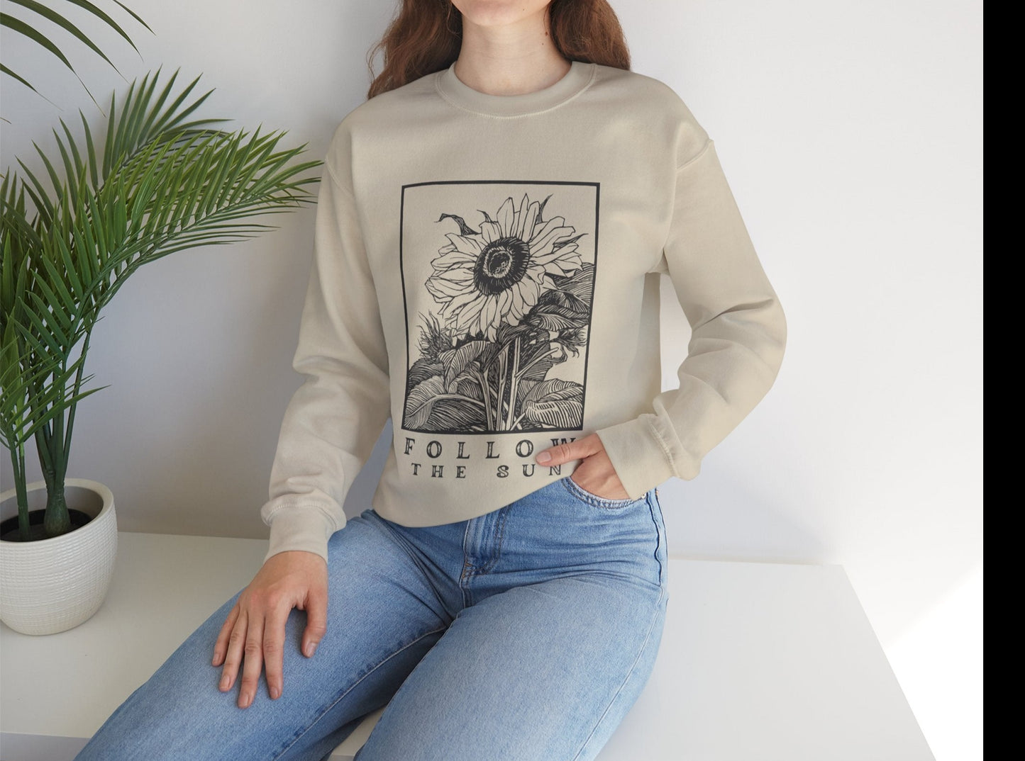 Follow The Sun Unisex Crewneck Sweatshirt