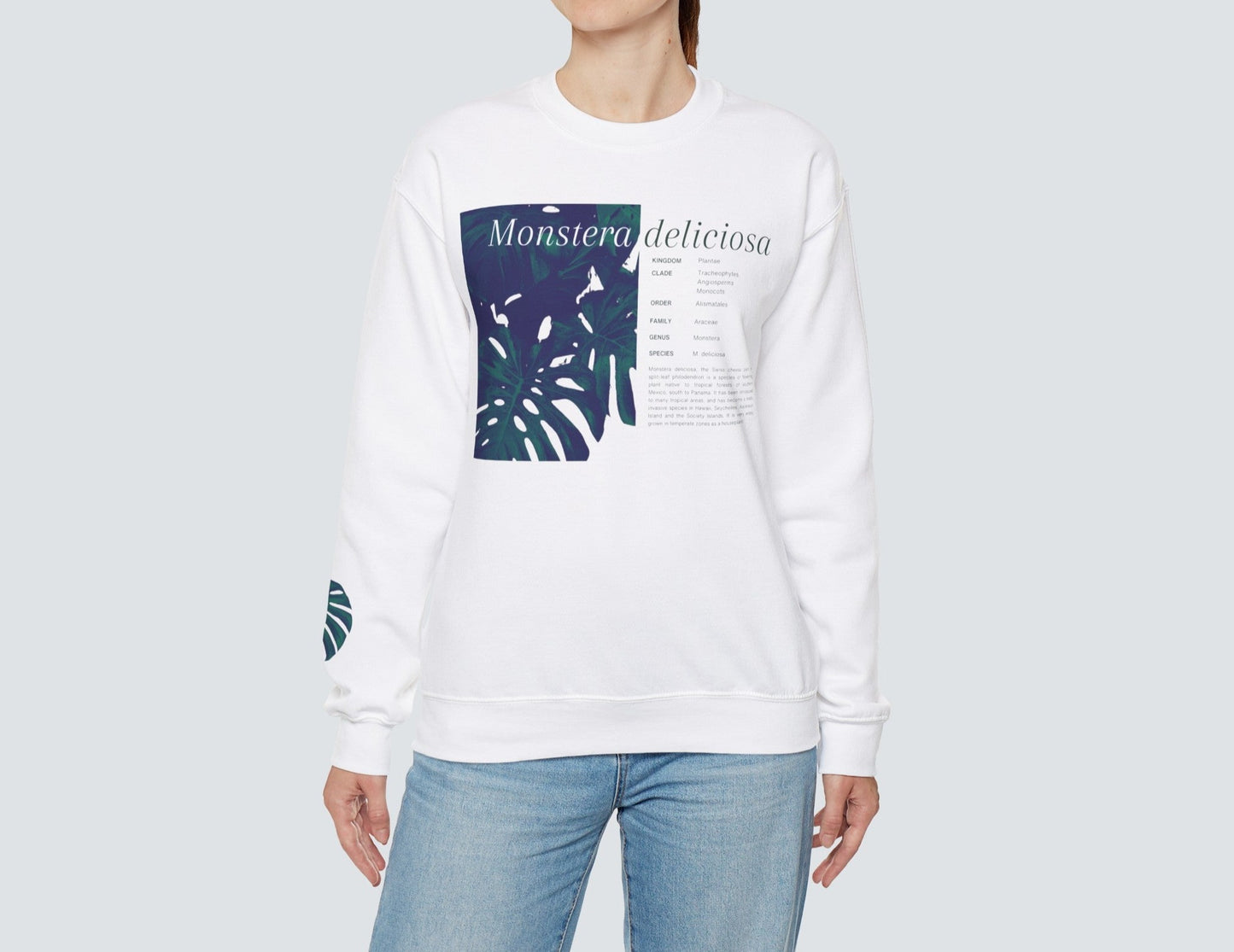 Monstera Deliciosa Unisex Crewneck Sweatshirt