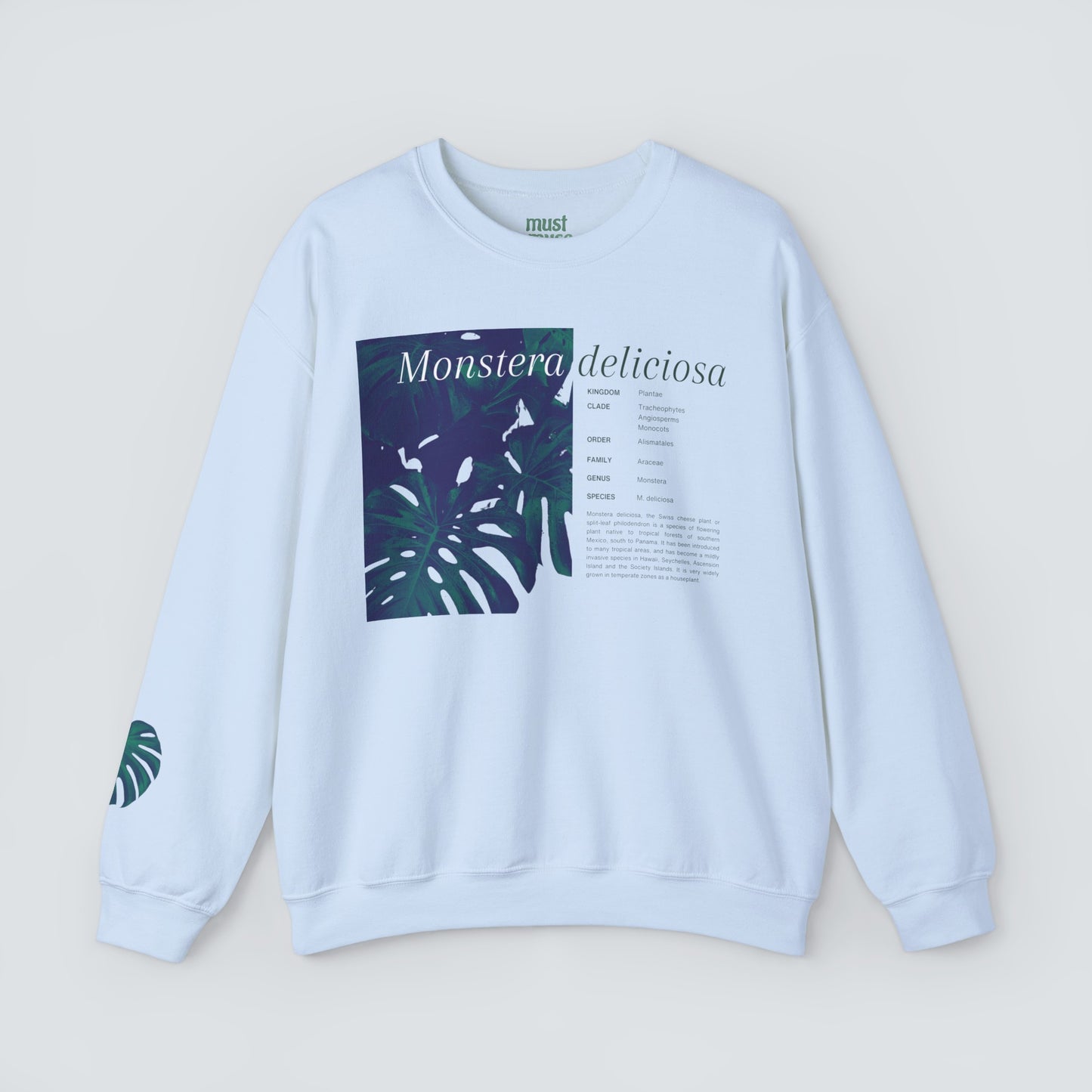 Monstera Deliciosa Unisex Crewneck Sweatshirt