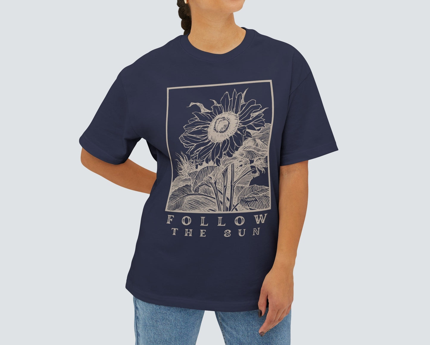 Follow The Sun Unisex Oversized T Shirt