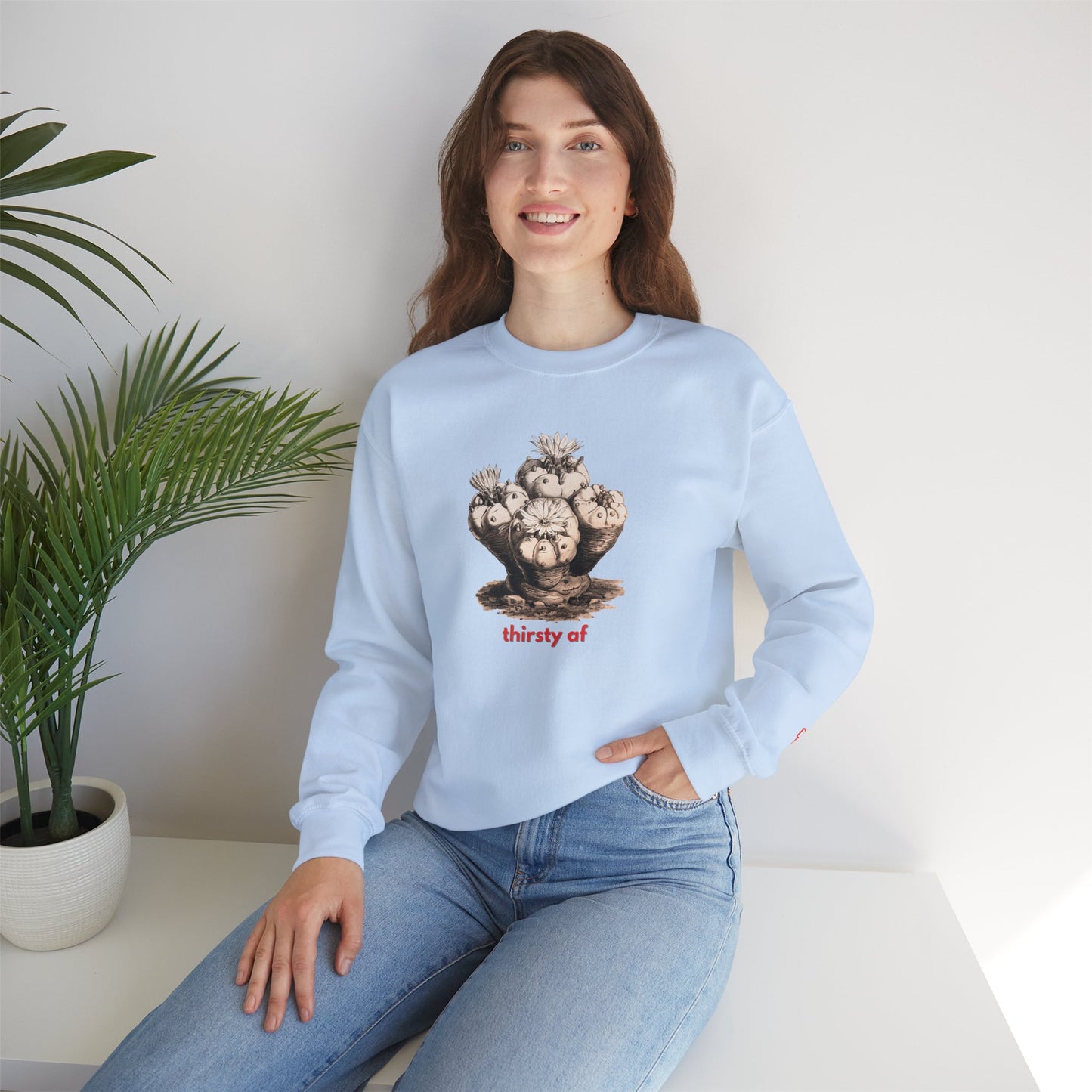 thirsty af Unisex Crewneck Sweatshirt