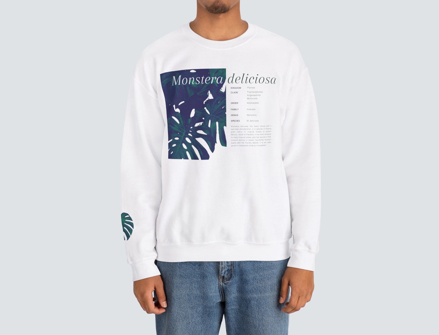 Monstera Deliciosa Unisex Crewneck Sweatshirt